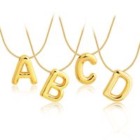 Simple Style Letter Stainless Steel Plating 18k Gold Plated Necklace main image 1