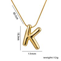 Simple Style Letter Stainless Steel Plating 18k Gold Plated Necklace main image 5