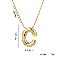 Simple Style Letter Stainless Steel Plating 18k Gold Plated Necklace sku image 3