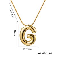 Simple Style Letter Stainless Steel Plating 18k Gold Plated Necklace sku image 8