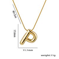 Einfacher Stil Buchstabe Rostfreier Stahl Überzug 18 Karat Vergoldet Halskette sku image 14