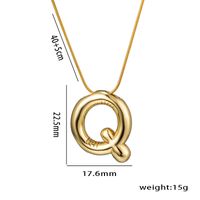 Simple Style Letter Stainless Steel Plating 18k Gold Plated Necklace sku image 25