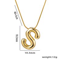 Simple Style Letter Stainless Steel Plating 18k Gold Plated Necklace sku image 26