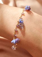 Elegant Simple Style Flower Copper Bracelets main image 1