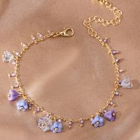 Elegant Simple Style Flower Copper Bracelets sku image 1