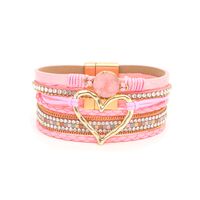 Elegant Streetwear Heart Shape Pu Leather Women's Bangle main image 4