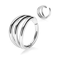 Simple Style Solid Color Stainless Steel Nose Ring In Bulk main image 1