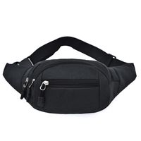 Men's Classic Style Solid Color Oxford Cloth Waist Bags sku image 7