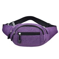 Men's Classic Style Solid Color Oxford Cloth Waist Bags sku image 12