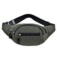 Men's Classic Style Solid Color Oxford Cloth Waist Bags sku image 9