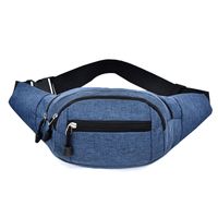 Men's Classic Style Solid Color Oxford Cloth Waist Bags sku image 11