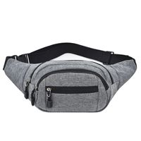 Men's Classic Style Solid Color Oxford Cloth Waist Bags sku image 10