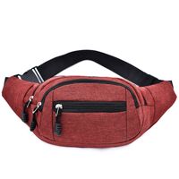 Men's Classic Style Solid Color Oxford Cloth Waist Bags sku image 8