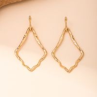 1 Pair Vacation Simple Style Classic Style Rhombus Alloy Zinc Drop Earrings main image 3