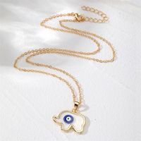 Simple Style Elephant Alloy Resin Women's Pendant Necklace main image 4