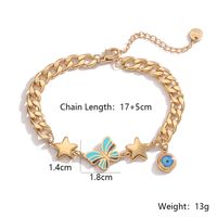 Simple Style Butterfly 304 Stainless Steel 18K Gold Plated Bracelets In Bulk main image 2