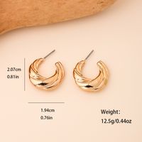 1 Pair Ig Style Modern Style Round Alloy Zinc Earrings main image 2
