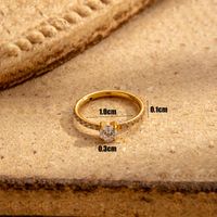 1 Piece Ear Cartilage Rings & Studs Simple Style Classic Style Round Square Heart Shape 316 Stainless Steel  Copper Inlay Zircon main image 4