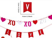 Valentine's Day Cartoon Style Letter Heart Shape Felt Paper Party Festival Decorative Props sku image 2