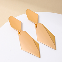 1 Pair Retro Square Alloy Drop Earrings main image 4