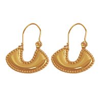 1 Pair Vintage Style Simple Style Classic Style Bag Plating Three-dimensional Titanium Steel 18k Gold Plated Earrings main image 6