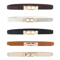 Classic Style Solid Color Alloy Women's Leather Belts main image 1