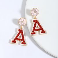 1 Pair Casual Elegant Letter Polishing Plating Inlay Alloy Acrylic Gold Plated Silver Plated Drop Earrings sku image 2