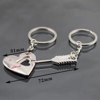 Cute Letter Heart Shape Zinc Alloy Valentine's Day Women's Keychain sku image 20
