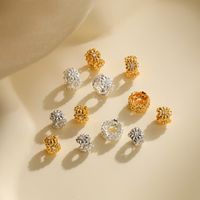 1 Piece Sterling Silver Zircon Round Spacer Bars main image 9