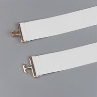 Vacation Formal Simple Style Color Block Alloy Buckle Women's Woven Belts main image 3