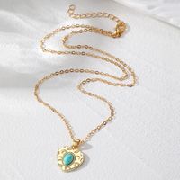 Vintage Style Simple Style Classic Style Color Block Alloy Women's Pendant Necklace main image 5