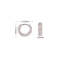 1 Paar Einfacher Stil Runden Überzug Sterling Silber Ohrringe main image 4
