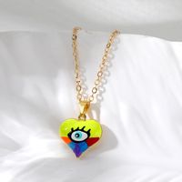 Vintage Style Simple Style Classic Style Heart Shape Copper Pendant Necklace sku image 4