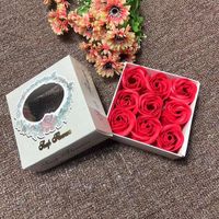 Wholesale 9 Roses Soap Flower Gift Box Christmas Valentine's Day Gift sku image 1