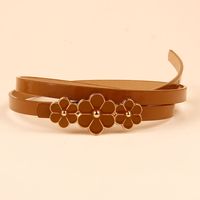 Vacation Pastoral Flower Pu Leather Women's Leather Belts main image 8