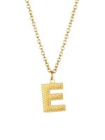 Basic Letter Stainless Steel Plating 18k Gold Plated Pendant Necklace main image 6