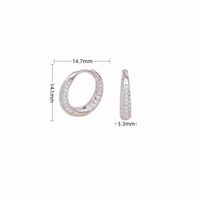 1 Pair Basic Geometric Sterling Silver Earrings main image 4