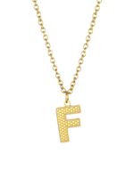 Basic Letter Stainless Steel Plating 18k Gold Plated Pendant Necklace sku image 6