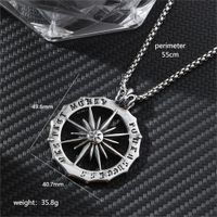 Hip-Hop Cross Anchor Skull Stainless Steel Carving Men's Pendant Necklace main image 2