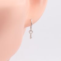 1 Pair Simple Style Key Sterling Silver Earrings main image 6