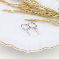 1 Pair Simple Style Key Sterling Silver Earrings main image 8