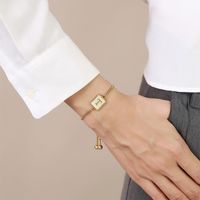 Preppy Style Simple Style Classic Style Letter 201 Stainless Steel 18K Gold Plated Shell Bracelets In Bulk sku image 20