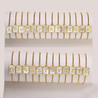 Preppy Style Simple Style Classic Style Letter 201 Stainless Steel 18K Gold Plated Shell Bracelets In Bulk main image 7