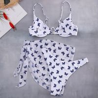 Women's Ditsy Floral 3 Pieces Bikinis Swimwear sku image 1