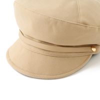 Women's Simple Style Classic Style Solid Color Flat Eaves Beret Hat main image 4