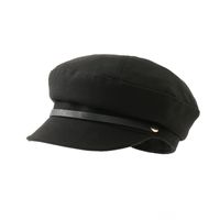 Women's Simple Style Classic Style Solid Color Flat Eaves Beret Hat main image 5