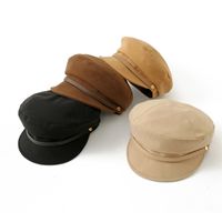 Women's Simple Style Classic Style Solid Color Flat Eaves Beret Hat main image 1