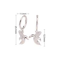 1 Pair Vintage Style Novelty Banana Plating Inlay Sterling Silver Zircon White Gold Plated Gold Plated Drop Earrings main image 4