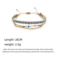 Ig Style Vacation Hand Of Fatima Natural Stone Rope Copper Beaded Layered Knitting 18k Gold Plated Unisex Bracelets main image 11