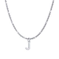 Moda Letra Acero Inoxidable Enchapado Embutido Diamante Artificial Collar Colgante 1 Pieza sku image 10
